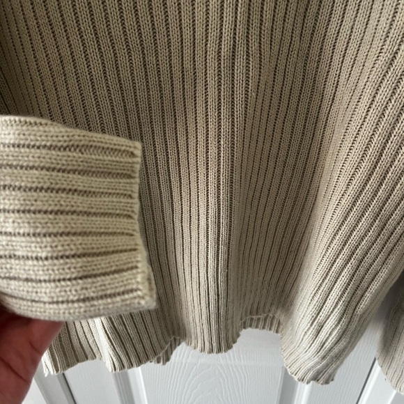 Men's Size L Pullover Classic Cable Knit Sweater Fixx Homme Brand 100% Acrylic - Picture 5 of 7